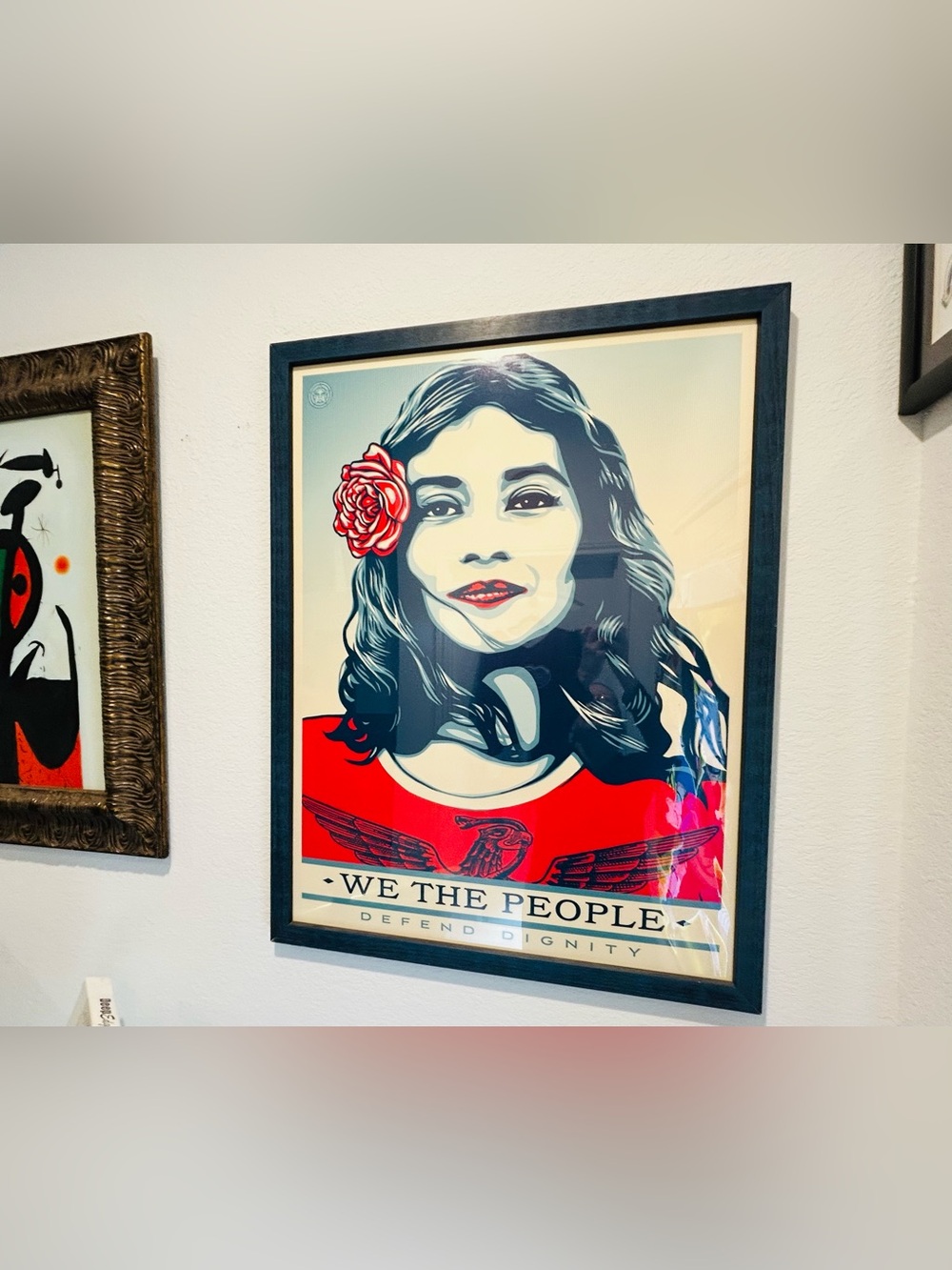 Shepard Fairey Obey “We The People” 2017 Framed Art Print 24x36 Dorm Decor